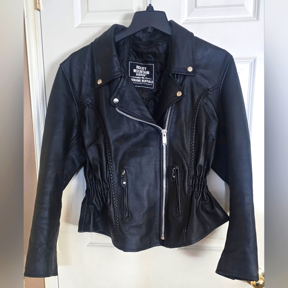 Women's genuine buffalo leather jacket